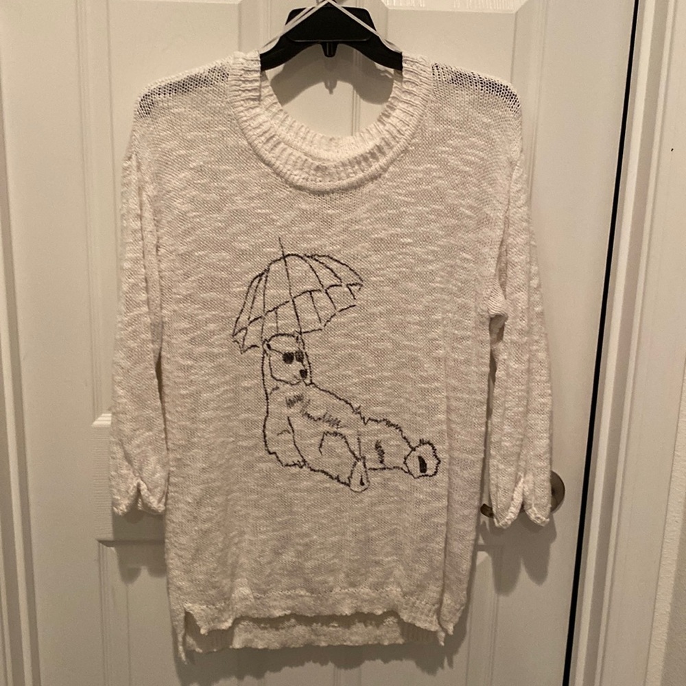 polar bear knit sweater